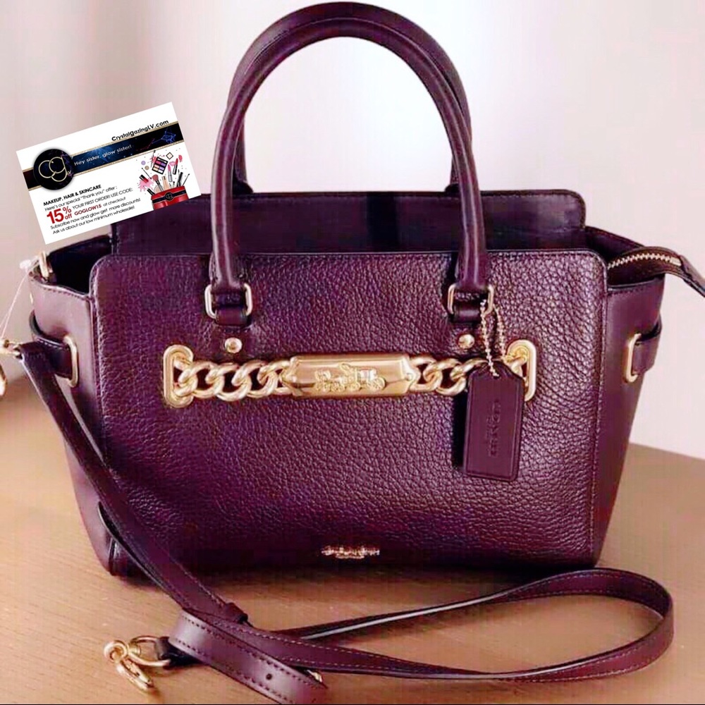 COACH Blake25 Crossbody Satchel ~Oxblood